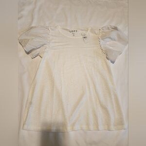 NWT Loft Mixed Media Shirt